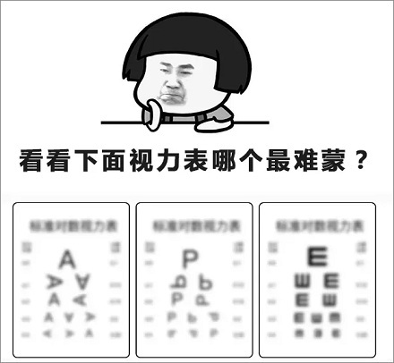 视力表为什么要用E这个字母？